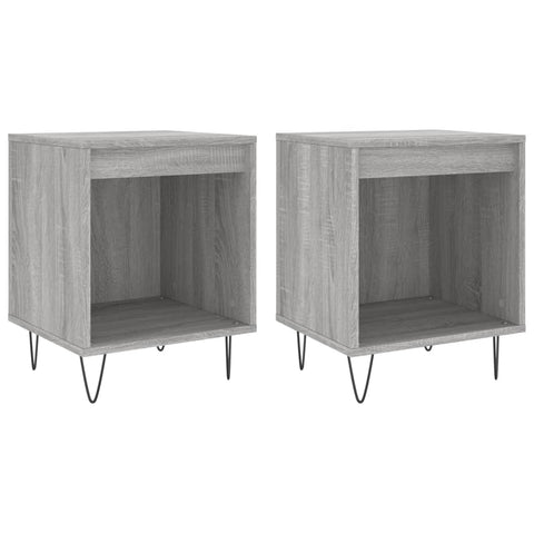 vidaXL Bedside Cabinets 2 pcs Grey Sonoma 40x35x50 cm Engineered Wood