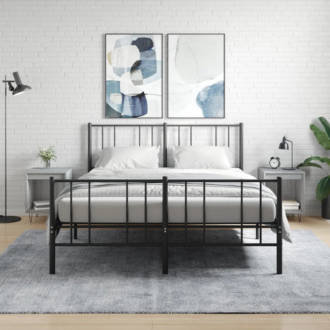 vidaXL Bedside Cabinets 2 pcs Grey Sonoma 40x35x50 cm Engineered Wood