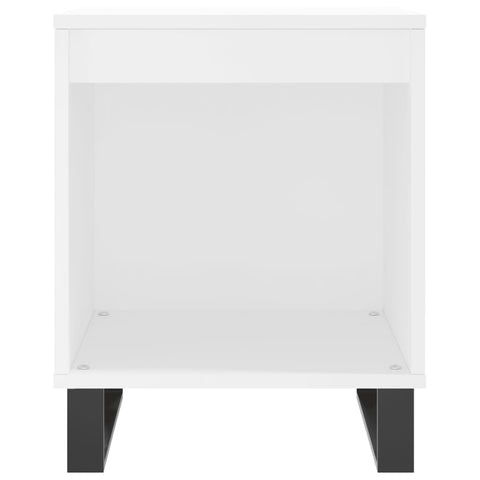 vidaXL Bedside Cabinet White 40x35x50 cm Engineered Wood
