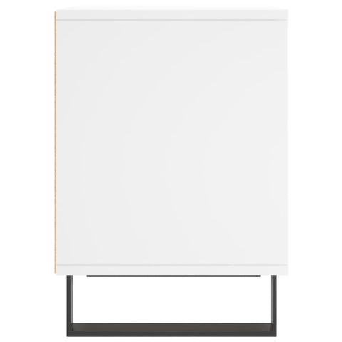 vidaXL Bedside Cabinet White 40x35x50 cm Engineered Wood