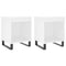 vidaXL Bedside Cabinets 2 pcs White 40x35x50 cm Engineered Wood