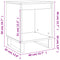 vidaXL Bedside Cabinets 2 pcs High Gloss White 40x35x50 cm Engineered Wood