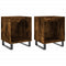 vidaXL Bedside Cabinets 2 pcs Smoked Oak 40x35x50 cm Engineered Wood