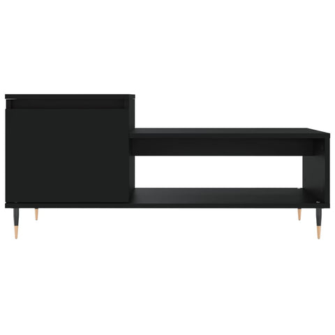 vidaXL Coffee Table Black 100x50x45 cm Engineered Wood