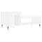 vidaXL Coffee Table High Gloss White 100x50x45 cm Engineered Wood