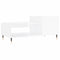 vidaXL Coffee Table High Gloss White 100x50x45 cm Engineered Wood