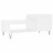 vidaXL Coffee Table White 100x50x45 cm Engineered Wood