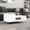 vidaXL Coffee Table White 100x50x45 cm Engineered Wood