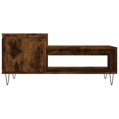 vidaXL Coffee Table Smoked Oak 100x50x45 cm Engineered Wood