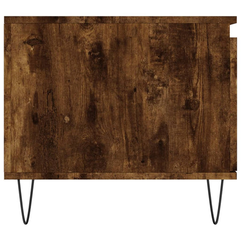vidaXL Coffee Table Smoked Oak 100x50x45 cm Engineered Wood