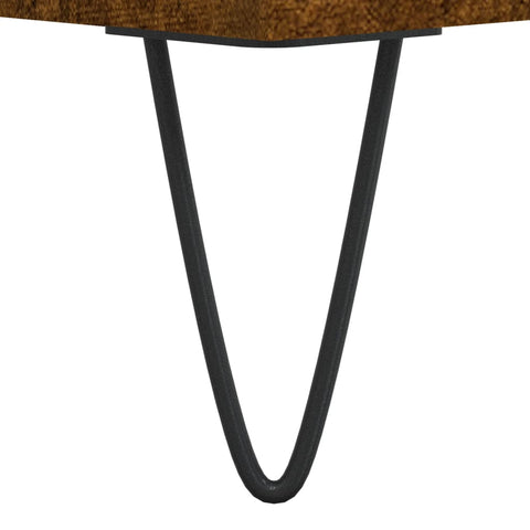 vidaXL Coffee Table Smoked Oak 100x50x45 cm Engineered Wood