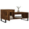 vidaXL Coffee Table Smoked Oak 100x50x45 cm Engineered Wood