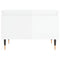 vidaXL Coffee Tables 2 pcs High Gloss White 50x46x35 cm Engineered Wood