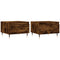 vidaXL Coffee Tables 2 pcs Smoked Oak 50x46x35 cm Engineered Wood
