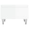 vidaXL Coffee Tables 2 pcs High Gloss White 50x46x35 cm Engineered Wood
