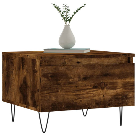 vidaXL Coffee Tables 2 pcs Smoked Oak 50x46x35 cm Engineered Wood
