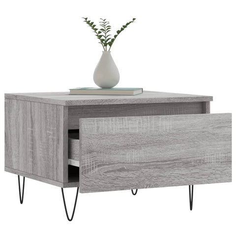 vidaXL Coffee Tables 2 pcs Grey Sonoma 50x46x35 cm Engineered Wood