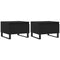 vidaXL Coffee Tables 2 pcs Black 50x46x35 cm Engineered Wood