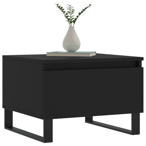 vidaXL Coffee Tables 2 pcs Black 50x46x35 cm Engineered Wood