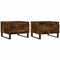 vidaXL Coffee Tables 2 pcs Smoked Oak 50x46x35 cm Engineered Wood
