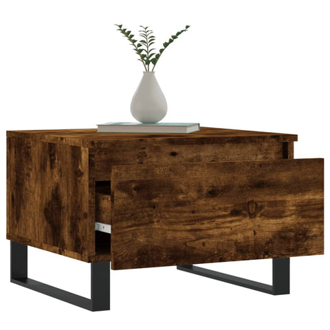 vidaXL Coffee Tables 2 pcs Smoked Oak 50x46x35 cm Engineered Wood