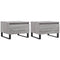 vidaXL Coffee Tables 2 pcs Grey Sonoma 50x46x35 cm Engineered Wood