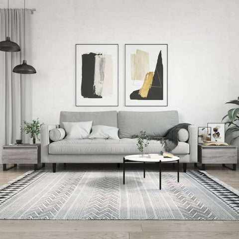 vidaXL Coffee Tables 2 pcs Grey Sonoma 50x46x35 cm Engineered Wood