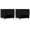 vidaXL Coffee Tables 2 pcs Black 50x46x50 cm Engineered Wood