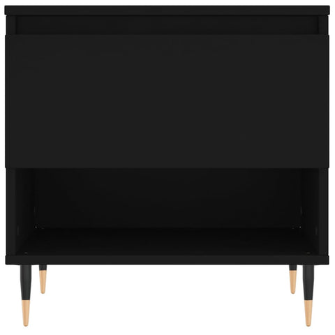 vidaXL Coffee Tables 2 pcs Black 50x46x50 cm Engineered Wood