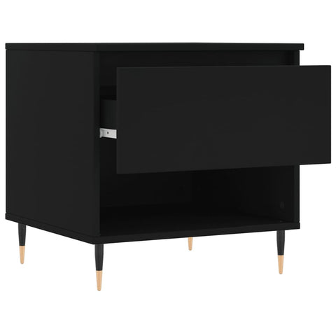 vidaXL Coffee Tables 2 pcs Black 50x46x50 cm Engineered Wood