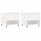 vidaXL Coffee Tables 2 pcs High Gloss White 50x46x50 cm Engineered Wood