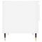 vidaXL Coffee Tables 2 pcs High Gloss White 50x46x50 cm Engineered Wood