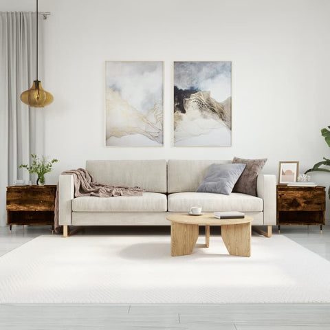 vidaXL Coffee Tables 2 pcs Smoked Oak 50x46x50 cm Engineered Wood