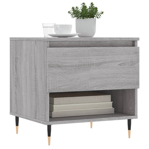 vidaXL Coffee Table Grey Sonoma 50x46x50 cm Engineered Wood
