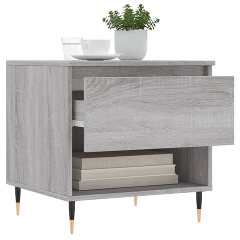 vidaXL Coffee Table Grey Sonoma 50x46x50 cm Engineered Wood