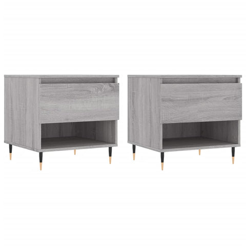 vidaXL Coffee Tables 2 pcs Grey Sonoma 50x46x50 cm Engineered Wood