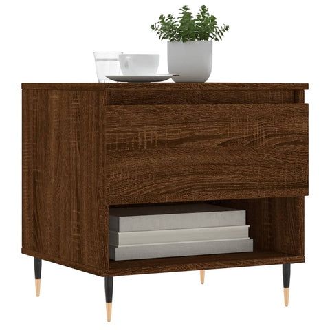 vidaXL Coffee Table Brown Oak 50x46x50 cm Engineered Wood