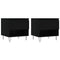 vidaXL Coffee Tables 2 pcs Black 50x46x50 cm Engineered Wood