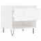 vidaXL Coffee Tables 2 pcs High Gloss White 50x46x50 cm Engineered Wood