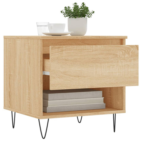vidaXL Coffee Tables 2 pcs Sonoma Oak 50x46x50 cm Engineered Wood