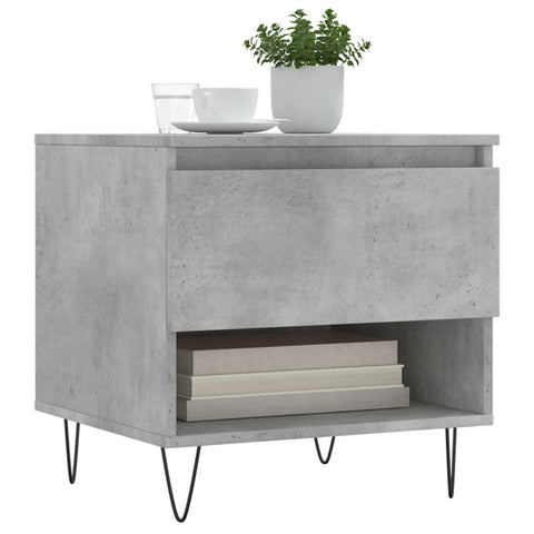 vidaXL Coffee Tables 2 pcs Concrete Grey 50x46x50 cm Engineered Wood