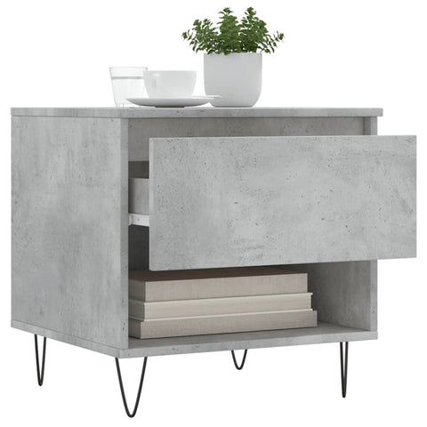 vidaXL Coffee Tables 2 pcs Concrete Grey 50x46x50 cm Engineered Wood