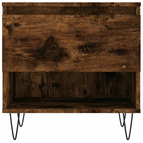 vidaXL Coffee Table Smoked Oak 50x46x50 cm Engineered Wood