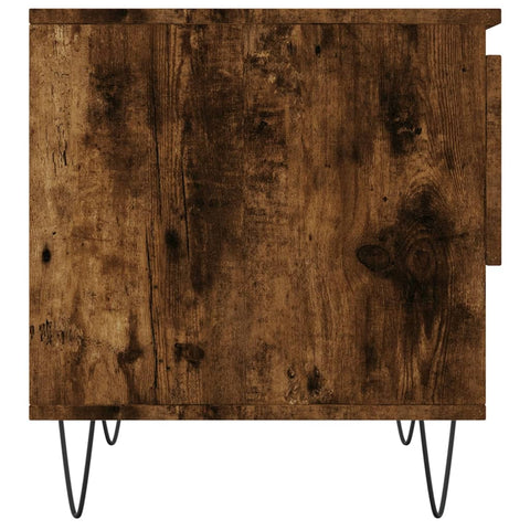 vidaXL Coffee Table Smoked Oak 50x46x50 cm Engineered Wood
