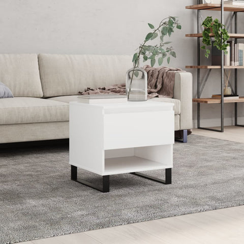 vidaXL Coffee Table White 50x46x50 cm Engineered Wood