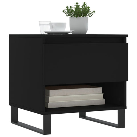 vidaXL Coffee Table Black 50x46x50 cm Engineered Wood