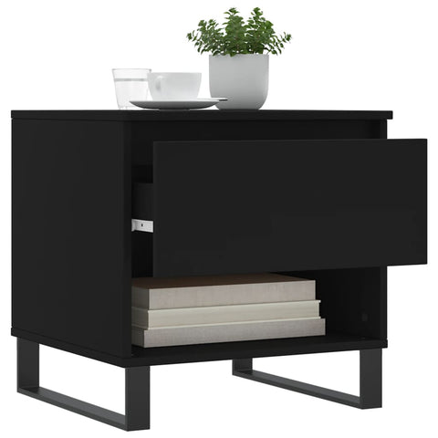 vidaXL Coffee Table Black 50x46x50 cm Engineered Wood