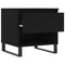 vidaXL Coffee Table Black 50x46x50 cm Engineered Wood