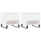 vidaXL Coffee Tables 2 pcs High Gloss White 50x46x50 cm Engineered Wood