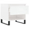 vidaXL Coffee Tables 2 pcs High Gloss White 50x46x50 cm Engineered Wood